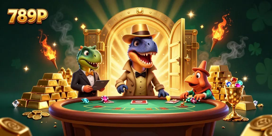 Experience thrilling gameplay at 789P with vibrant characters and a colorful casino setting.