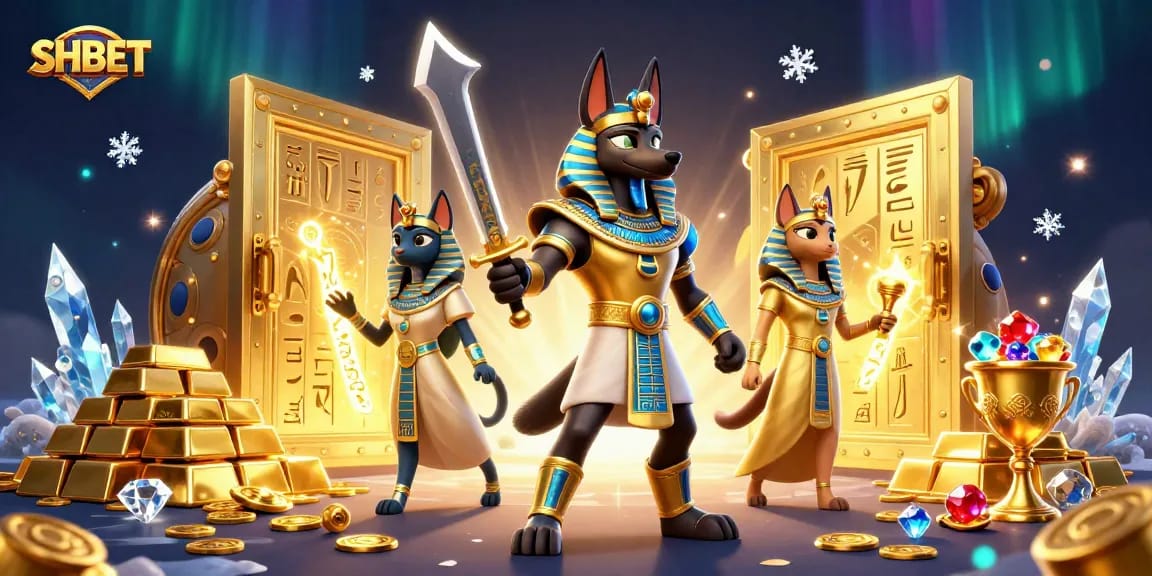Experience excitement at SHBET with Anubis and Bastet in a captivating casino adventure.