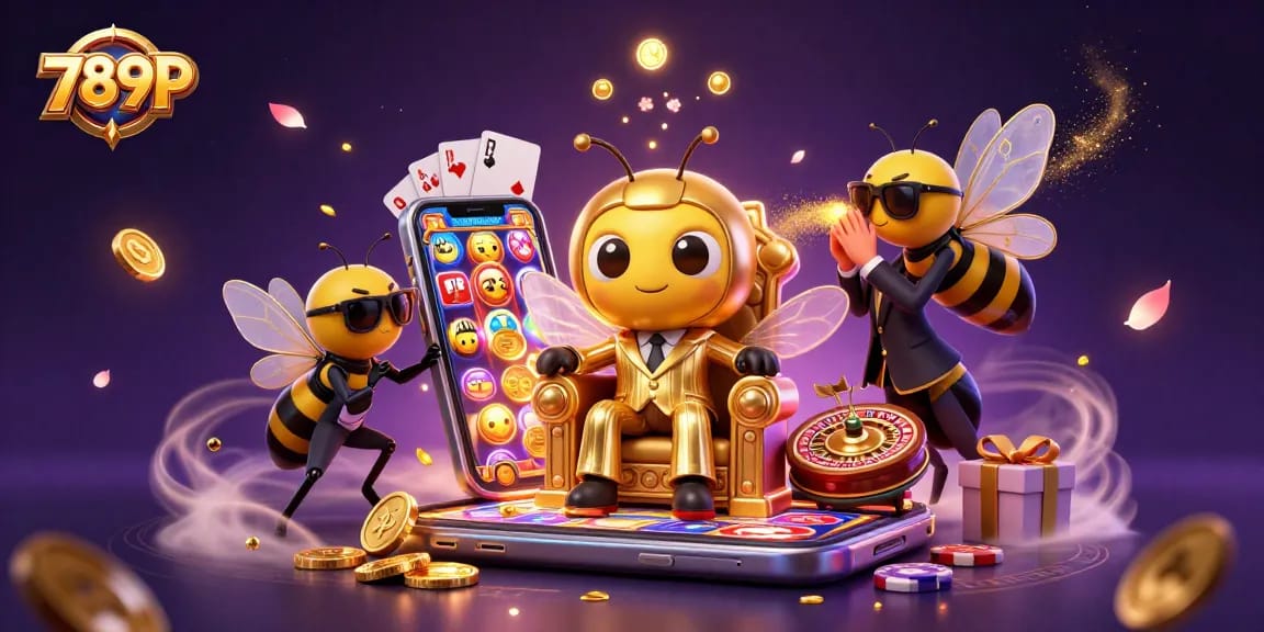 Experience high-stakes gaming excitement with 789P in this vibrant casino illustration.