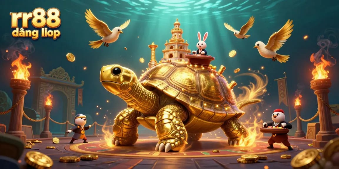 Experience smooth rr88 đăng nhập with engaging gameplay featuring golden tortoise and rabbit dealer.