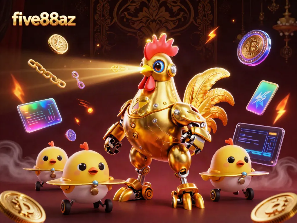 Engage in exciting gameplay at five88az with a vibrant illustration showcasing animated casino elements.