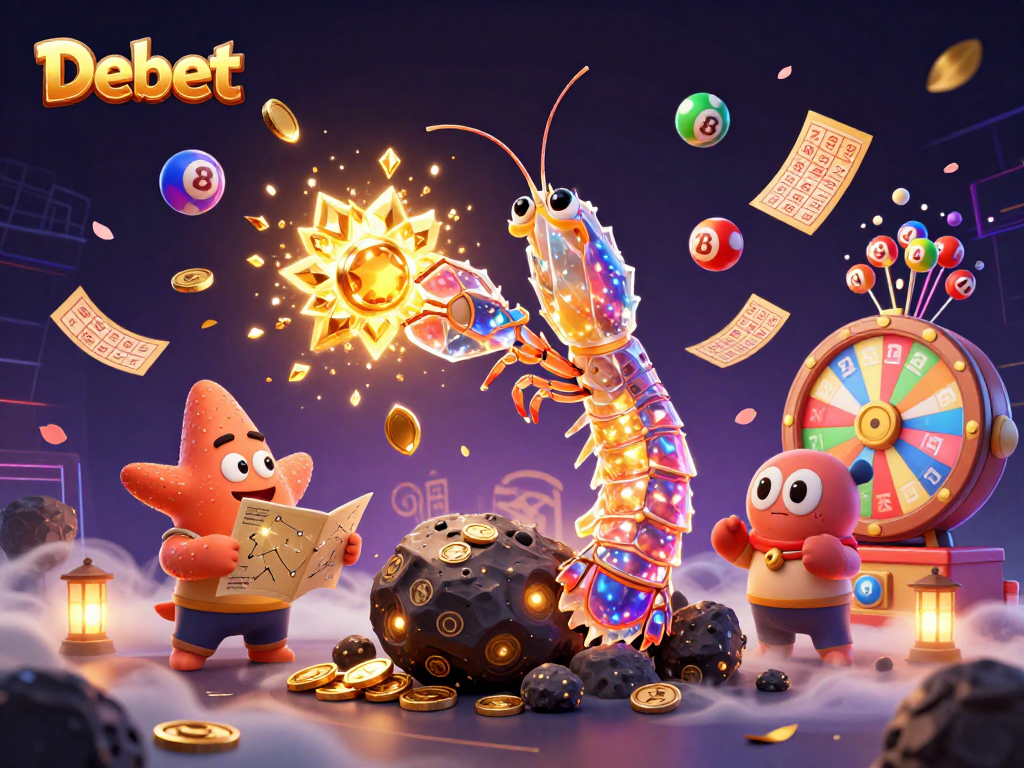Engage with Debet's exciting world as the galactic samurai and starfish navigate a cosmic lottery adventure.