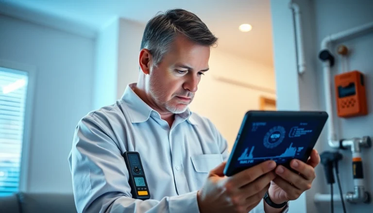 Technician conducting Specialist Leak Detection using advanced technology.