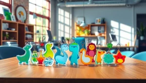 Explore vibrant acrylic keychain custom designs showcasing creativity and uniqueness.