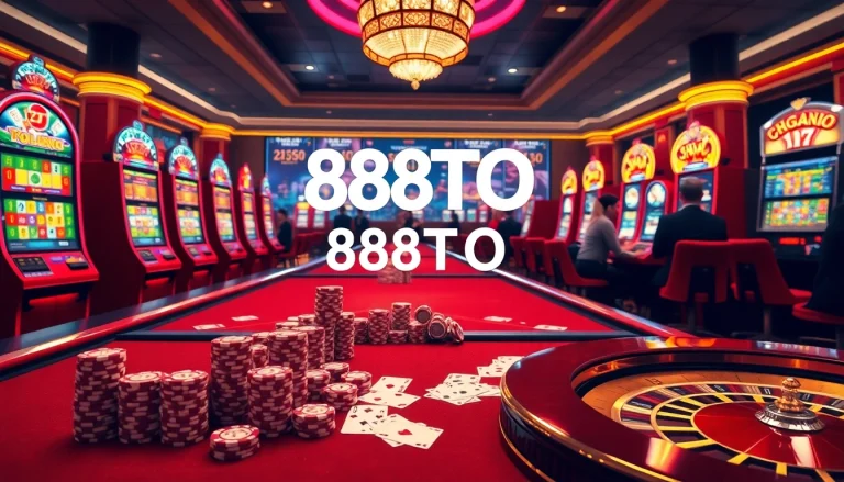 Experience the thrill of winning at 888TO with stunning casino games and vibrant slot machines.
