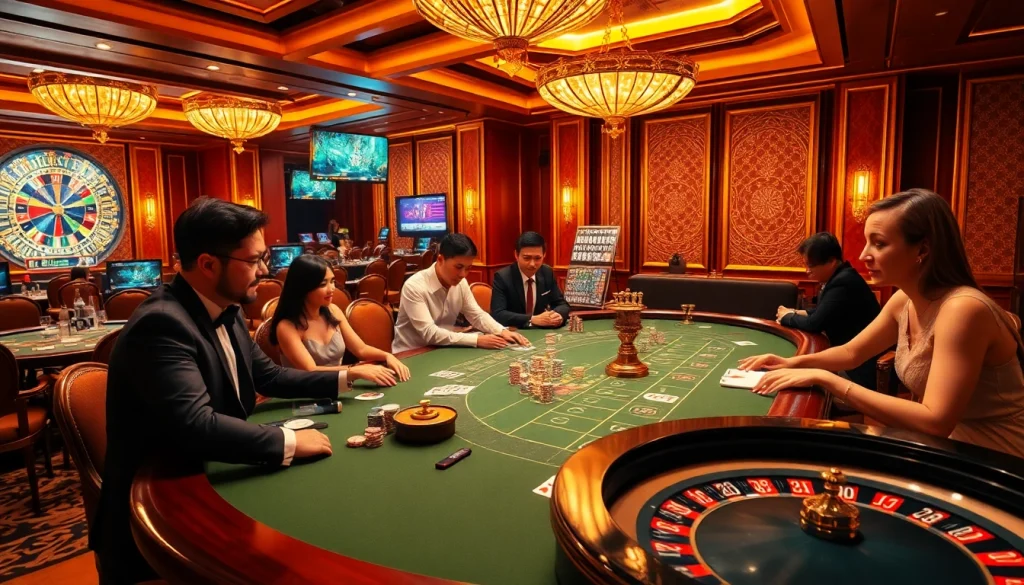 Experience the excitement of NEW88's luxurious casino with thrilling games and vibrant atmosphere.