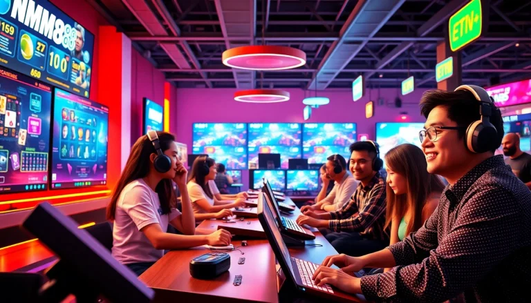 Engaging online gaming environment at https://mm88.agency/ showcasing diverse players enjoying thrilling games.