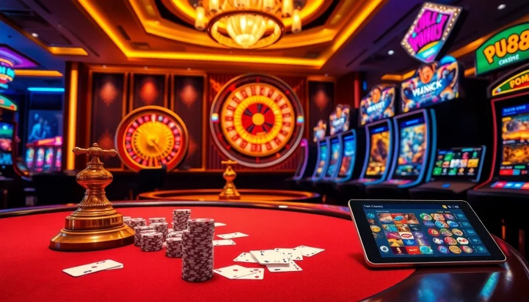 Experience the thrill of gambling at PU88 with professionals playing poker and engaging in live roulette.