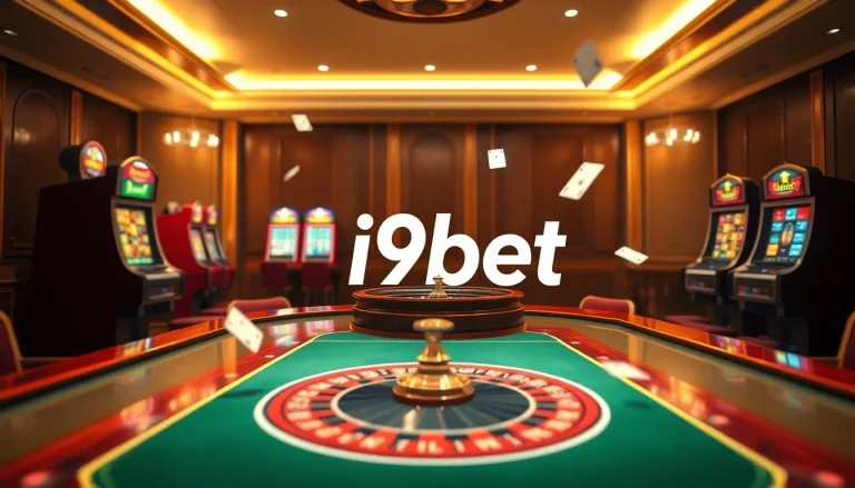 Experience thrilling gameplay at i9bet with luxurious casino tables and dynamic betting scenes.