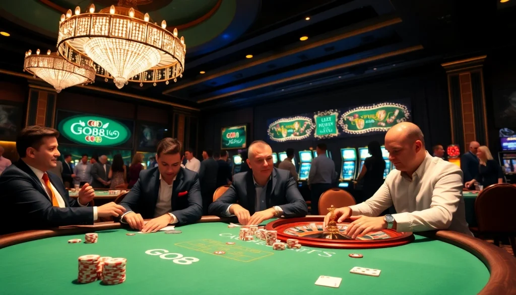 Join the excitement of a GO8 themed poker tournament at a luxurious casino.