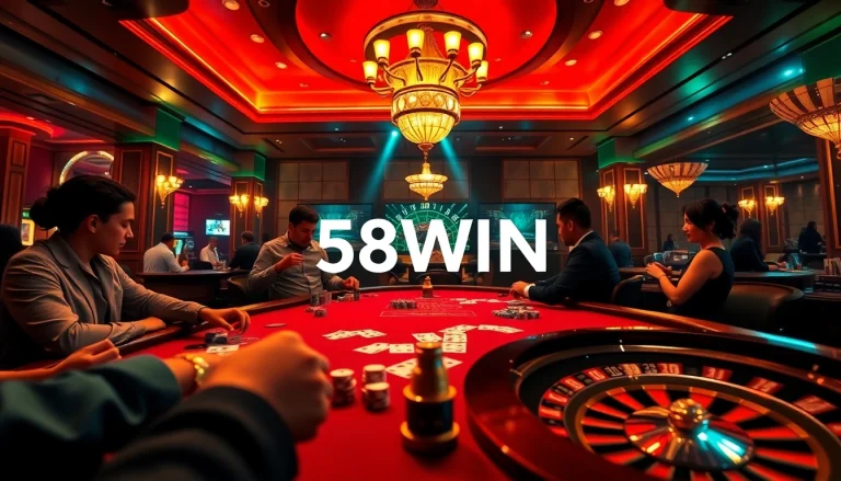 Experience high-stakes excitement at 58WIN with poker and casino games.