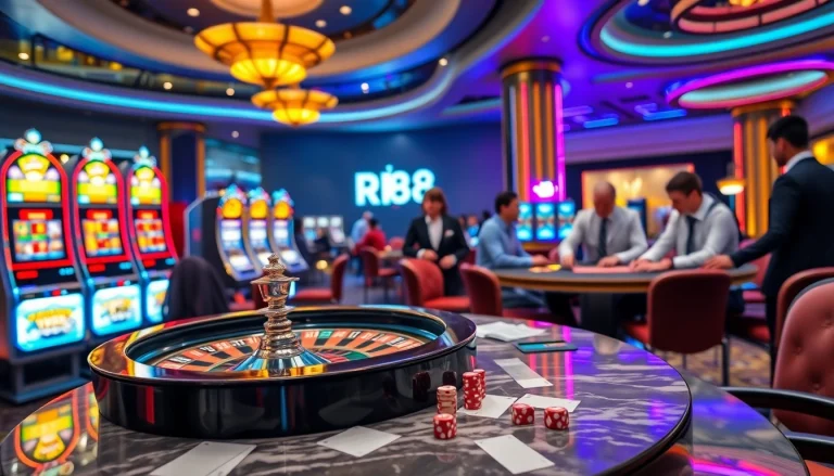 Experience the excitement of RR88 with professional poker players and glamorous casino tables.