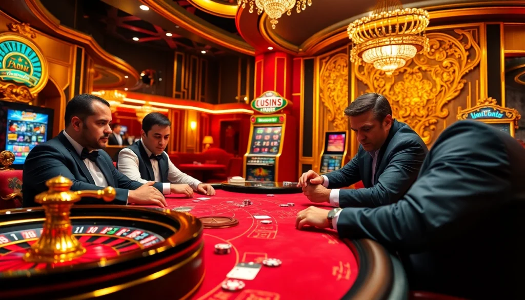 Experience the excitement of high-stakes poker at https://ta88c.com with luxurious casino decor and intense gameplay moments.