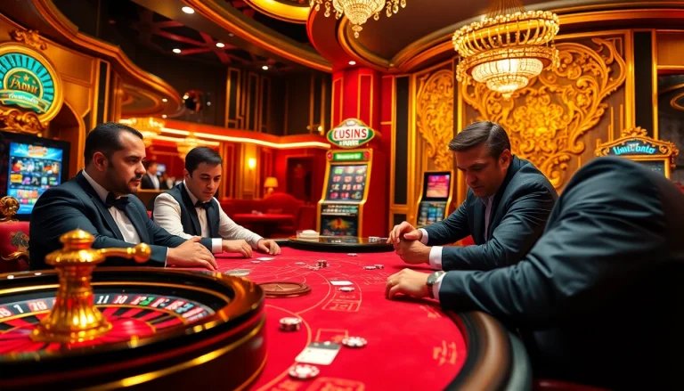 Experience the excitement of high-stakes poker at https://ta88c.com with luxurious casino decor and intense gameplay moments.