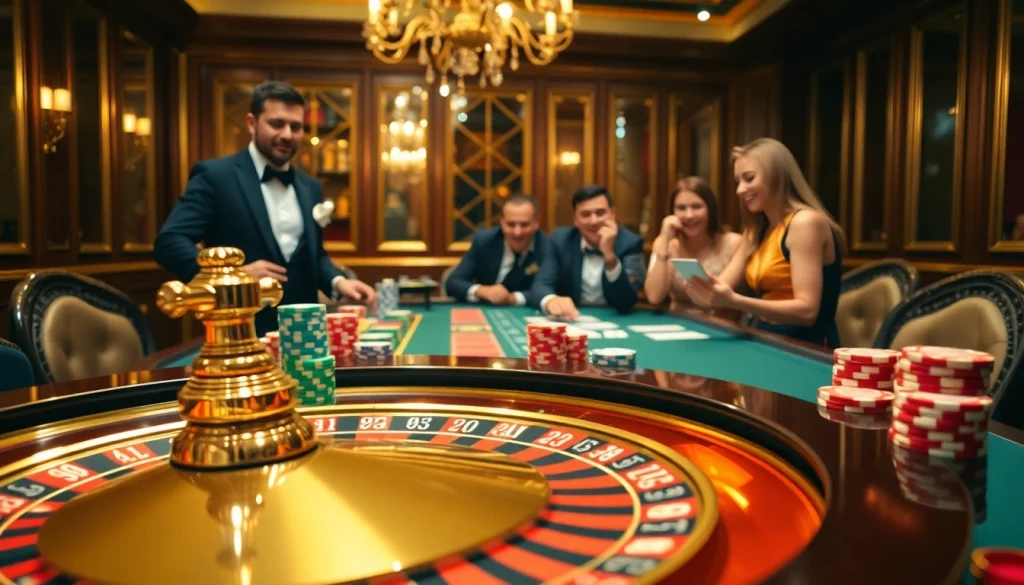 Exciting roulette action at a 99WIN casino table with players and colorful chips.