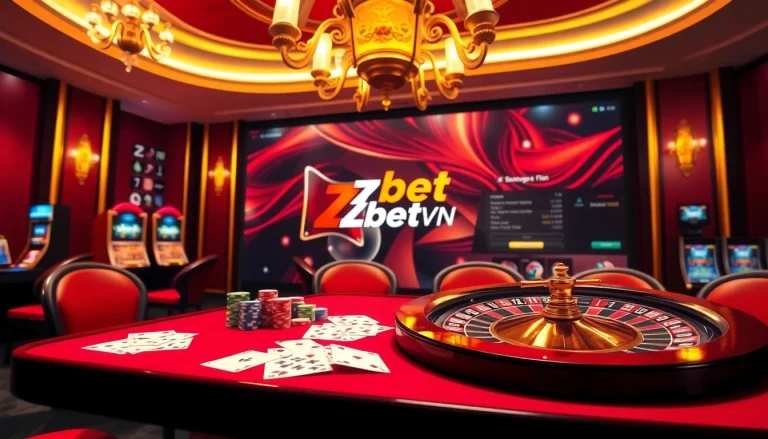 Zbet VN offers a thrilling gaming experience with engaging casino scenes and vibrant gameplay.