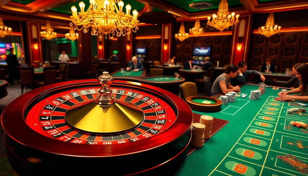 Experience the excitement at https://five88v.net with players enjoying lively games in a luxurious casino setting.
