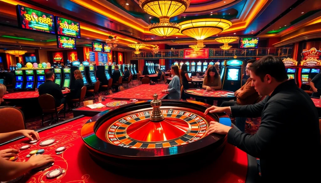 Experience thrilling gaming action with sv88 khuyến mãi at an exciting casino atmosphere.