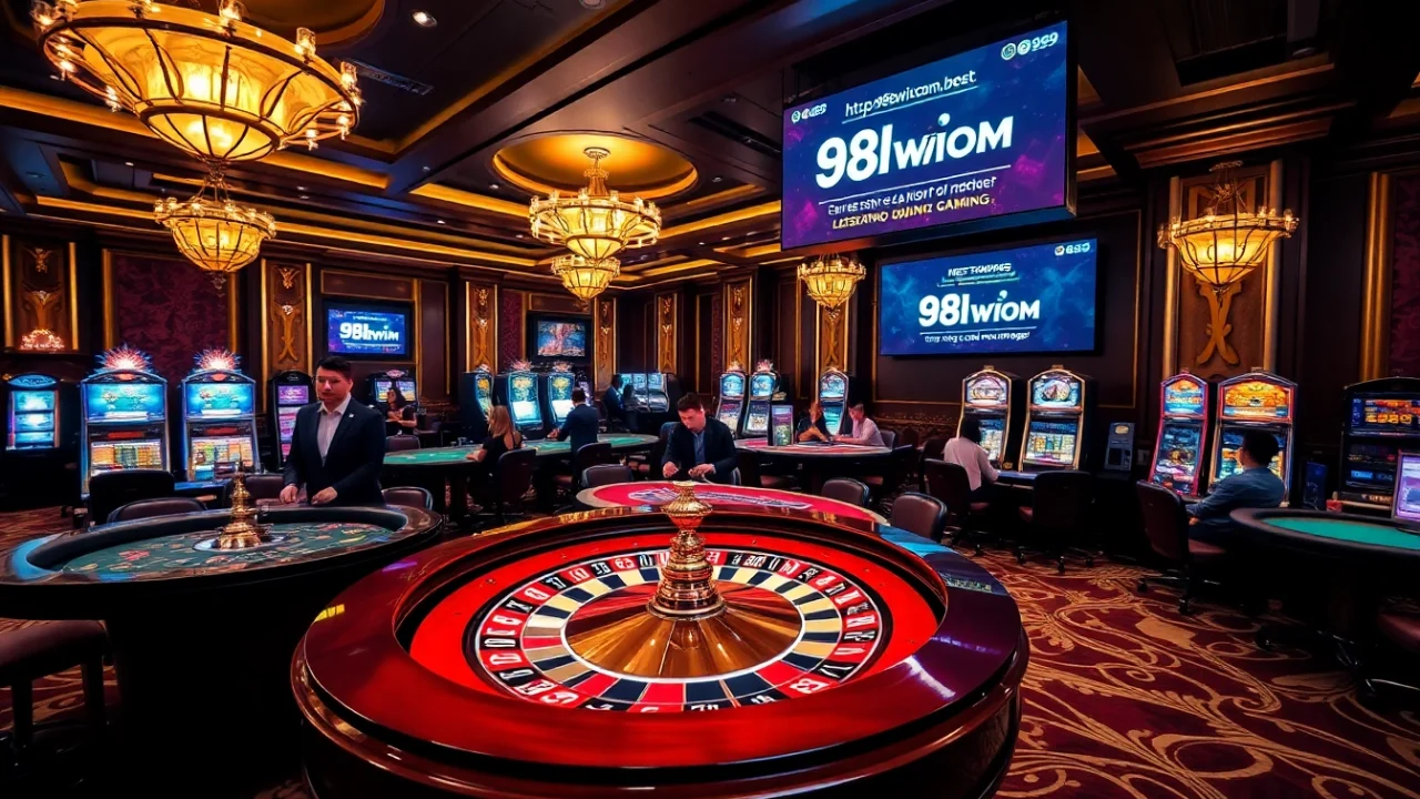Players enjoy thrilling games at https://98wincom.best/ casino amid luxurious surroundings.