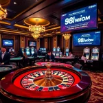 Players enjoy thrilling games at https://98wincom.best/ casino amid luxurious surroundings.