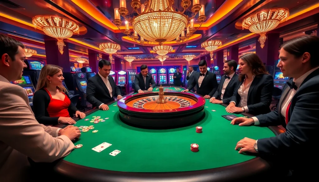 Thrilling casino action featuring roulette and poker chips at https:/cm88.bz/
