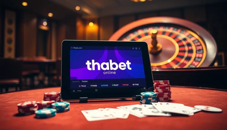 Experience the thrill of winning on thabet.com with vibrant casino tables and dynamic gaming visuals.