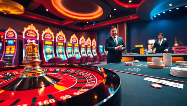 Betting excitement at gg88.christmas with vibrant casino tables and engaging games.