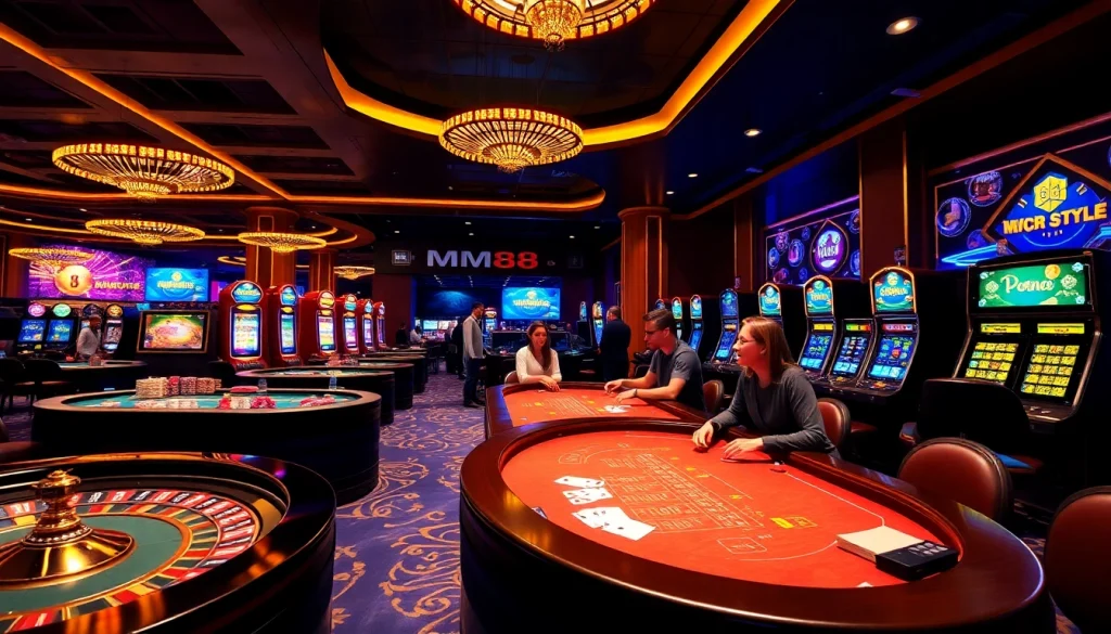 Experience the excitement of MM88 casino with vibrant games and engaging players.