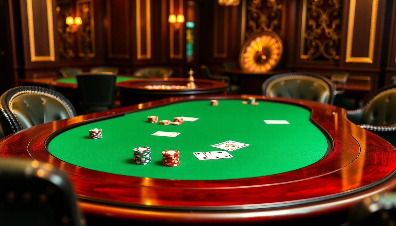 Engaged players strategizing at a poker table in a luxury casino setting at https://s8onl.com/.