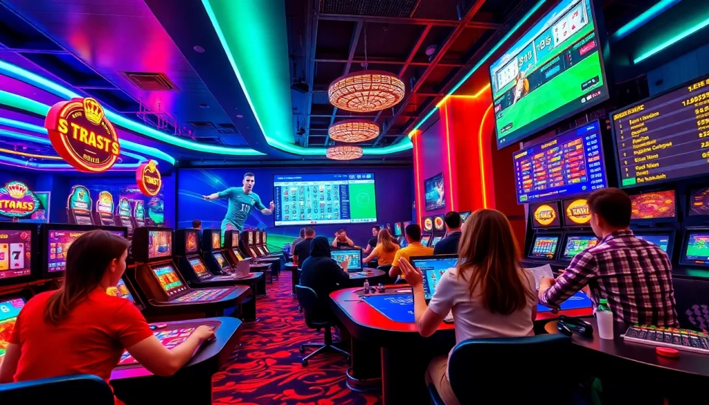 Engaging gaming scene at stimmgewitter.org, featuring sports betting and casino excitement.