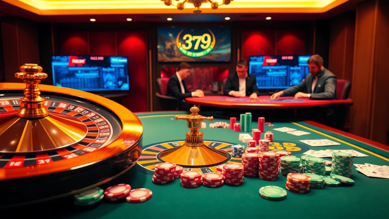 Experience the excitement of gambling at trang chủ PS99 with vibrant casino tables and players.