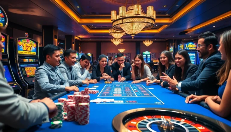 Experience thrilling gameplay at Sumvip with immersive casino tables and vibrant slot machines.