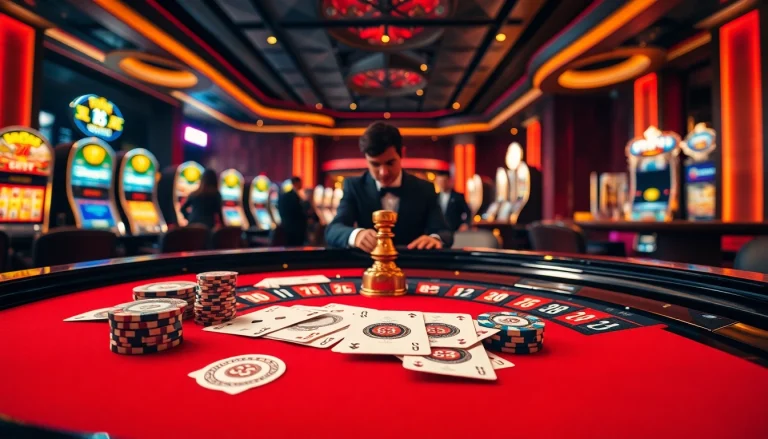 Experience thrilling gameplay at 8kbet's luxurious casino with a stunning roulette table.