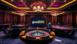 Experience the thrill of gambling at good88 with elegant casino tables and exciting gameplay.