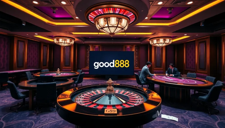 Experience the thrill of gambling at good88 with elegant casino tables and exciting gameplay.