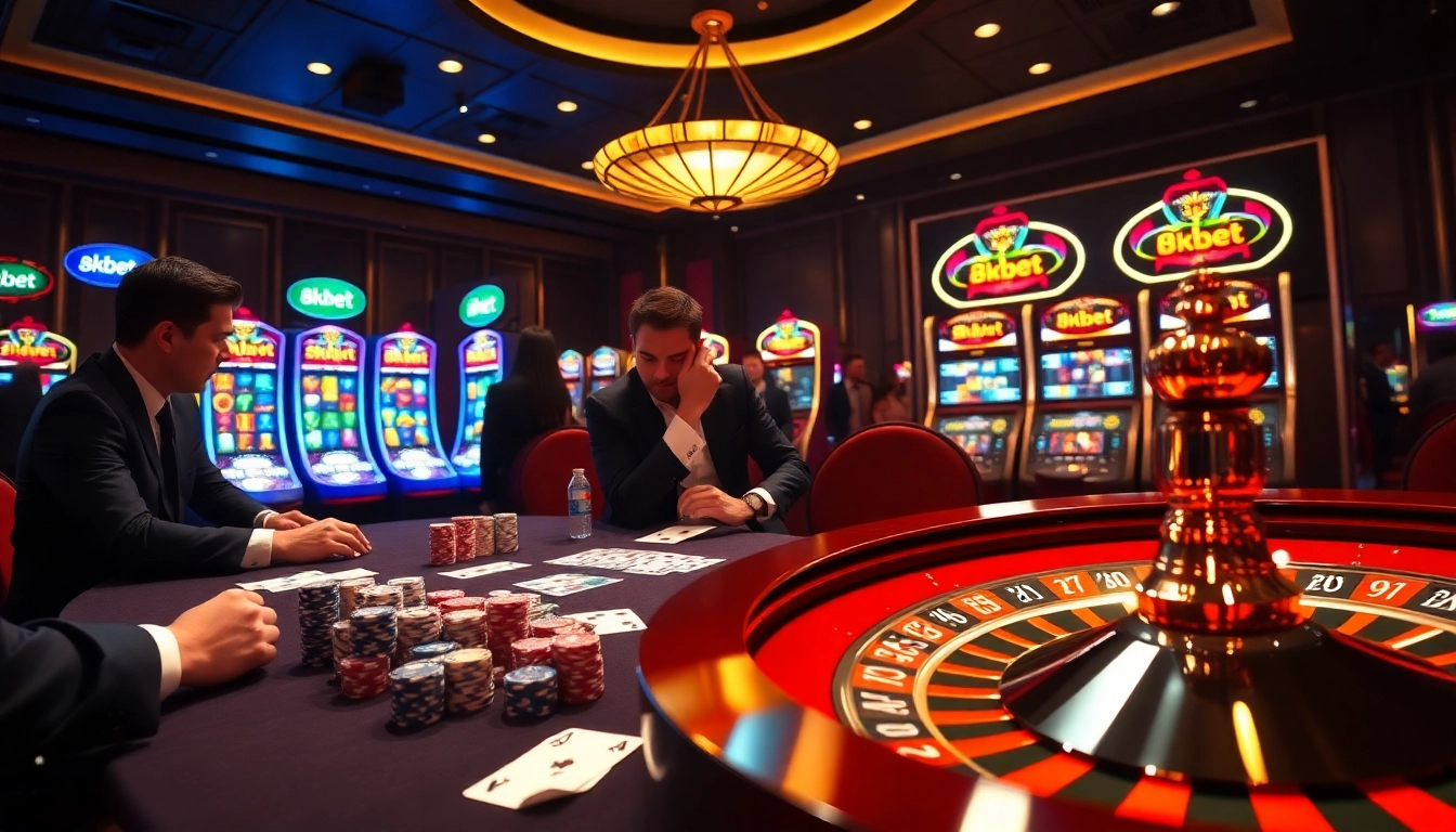 Experience thrilling gameplay with luxury at 8kbet's exclusive casino ambiance.