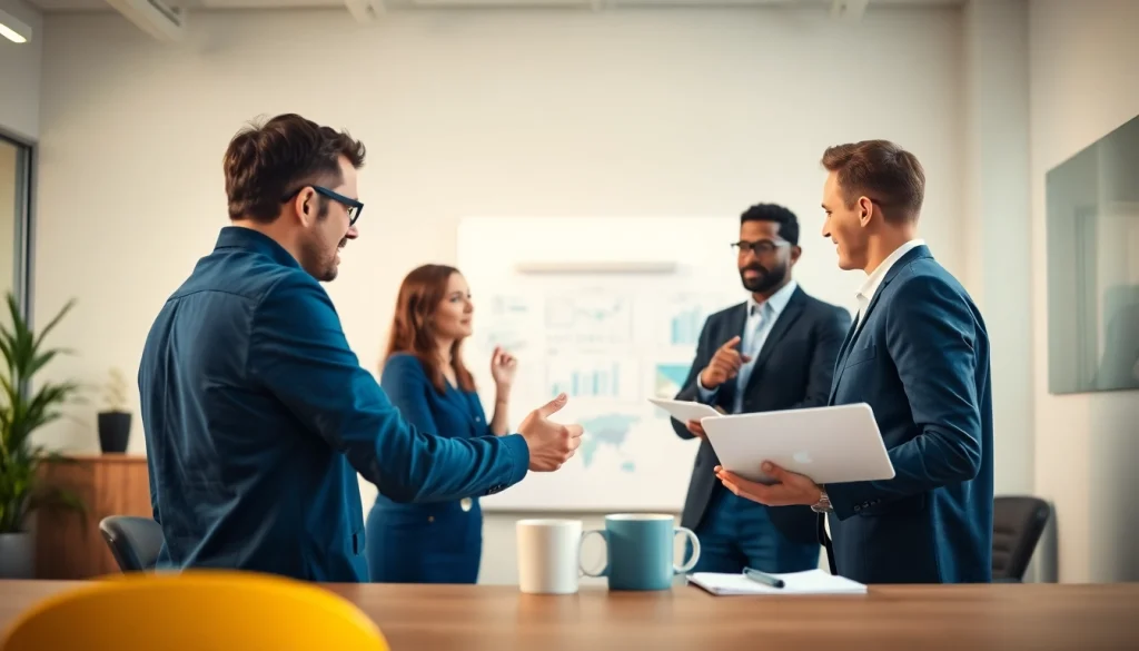 Enhance your strategy with expert marketing consultancy services in an engaging office setup.