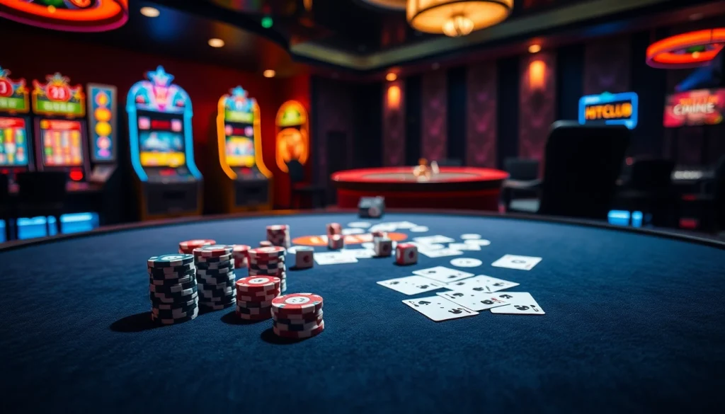 Experience the excitement of HITCLUB with high-stakes poker, vibrant slot machines, and a luxurious casino atmosphere.