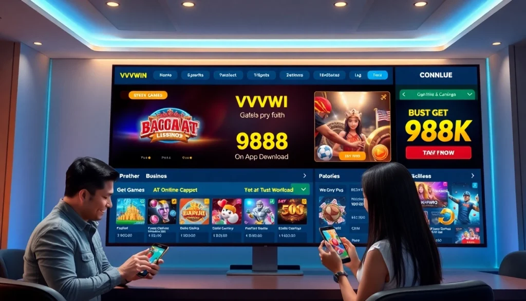 Explore VVVWIN88.live's engaging online betting platform showcasing luxury casino games and exciting promotions.
