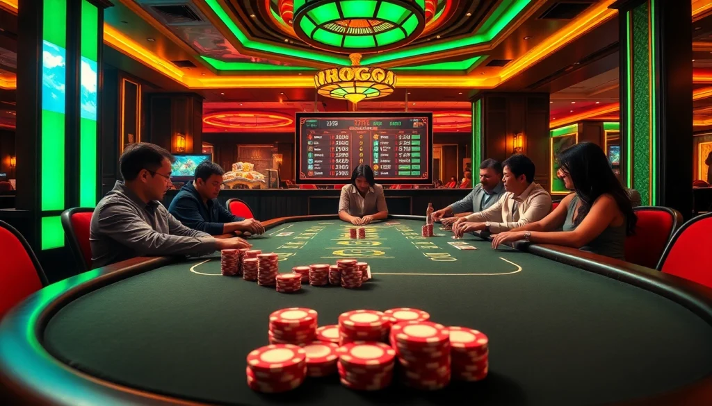 Engaging poker scene at https://sc88.bz/ with chips and cards for thrilling gameplay.