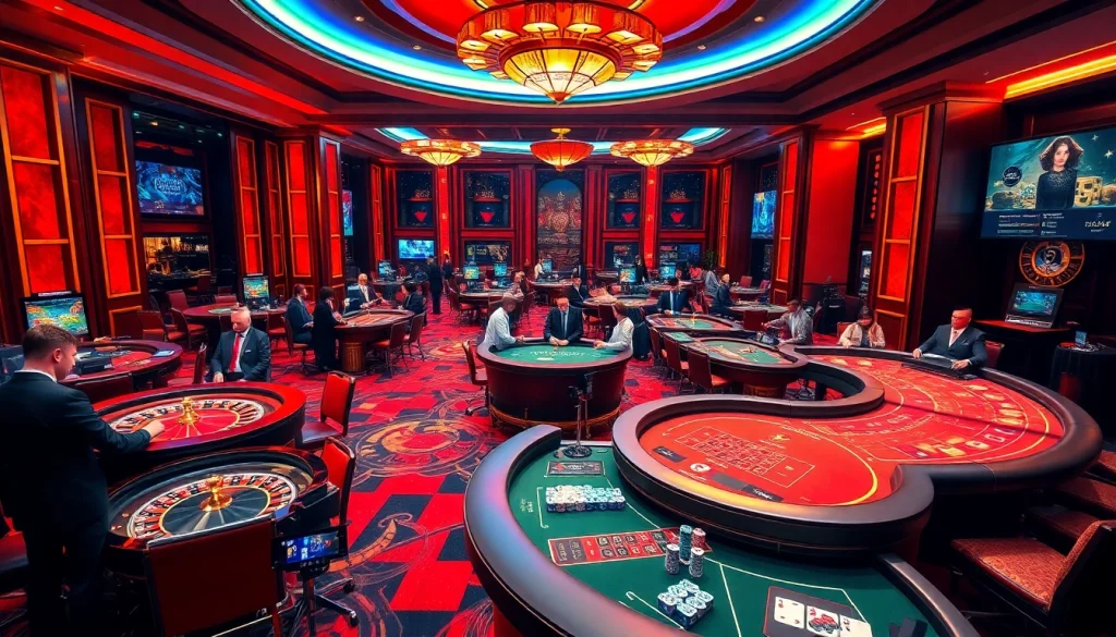 Experience thrilling gaming at https://rr88.navy/ with vibrant casino tables and engaging players.