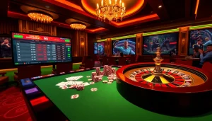 Experience the thrill of gaming at trang chủ PS99 with an exciting casino table setup.