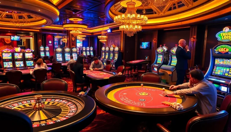 Engage in thrilling casino action at https://kjc.coach/ featuring vibrant gaming tables and lively players.