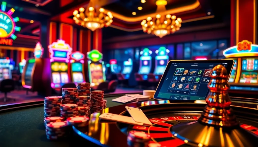 Experience the excitement of the 88i game at a luxurious casino setup filled with poker chips and cards.