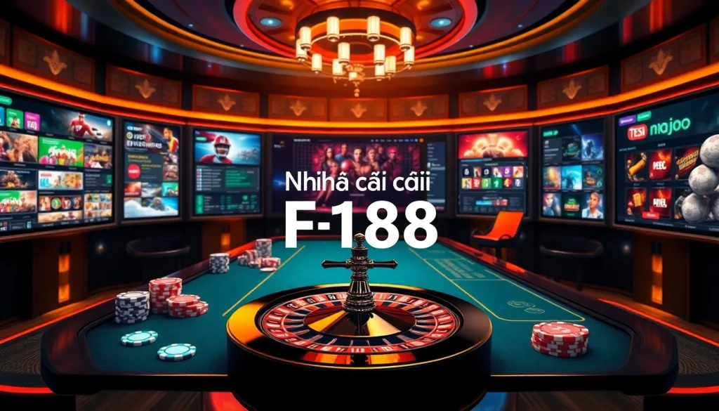 Experience the excitement of Nhà cái F168's online casino, featuring vibrant gaming tables and dynamic betting elements.