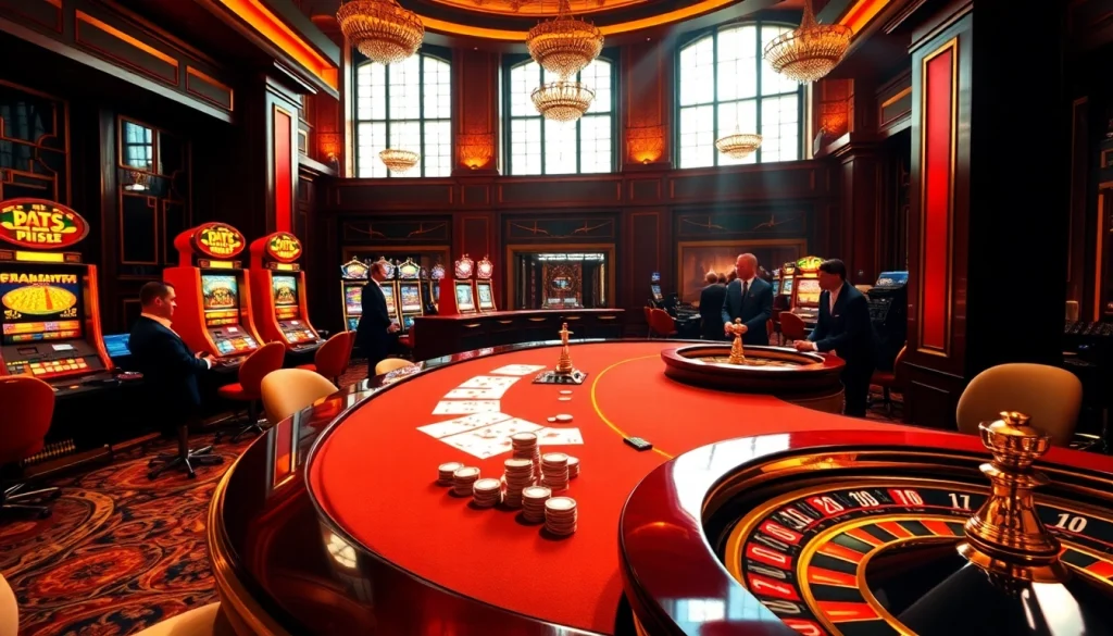 Experience the excitement at HITCLUB with dynamic poker tables and vibrant slot machines.