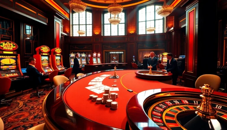 Experience the excitement at HITCLUB with dynamic poker tables and vibrant slot machines.