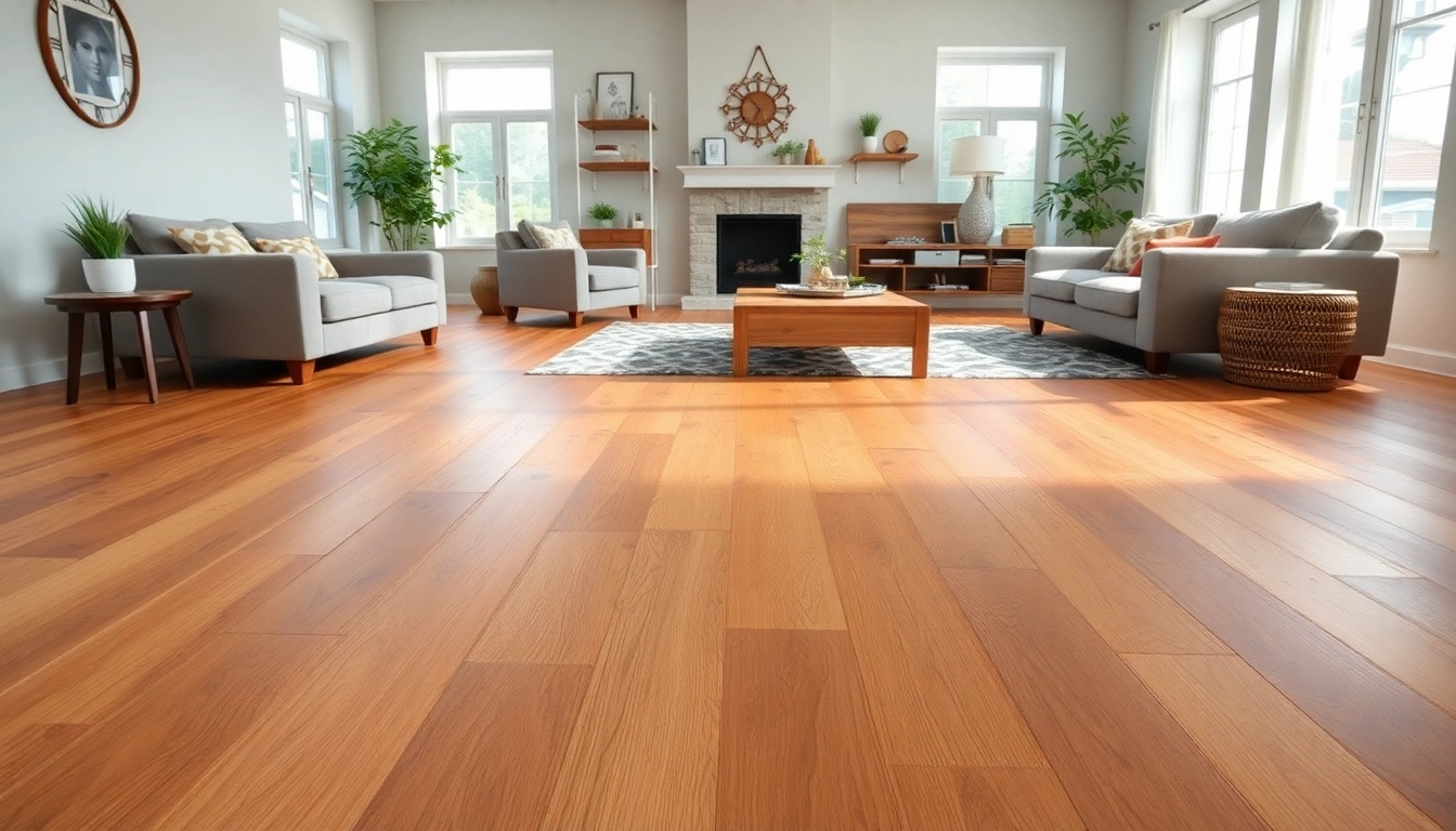 Showcasing beautiful vinyl plank flooring in a modern, well-lit interior space with cozy furnishings.
