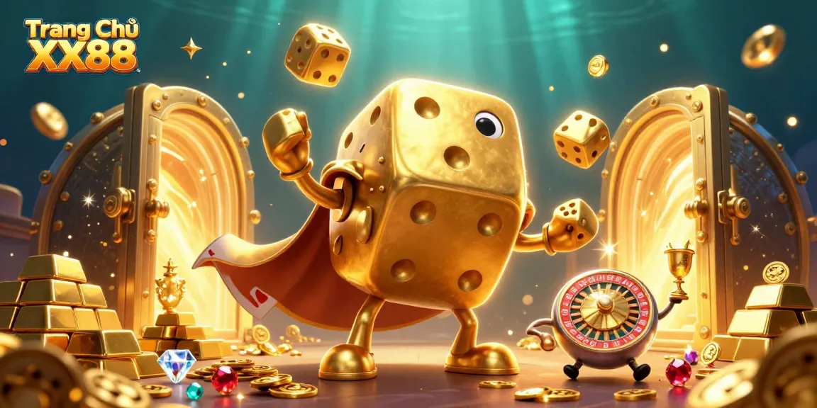 Experience engaging gameplay at Trang Chủ XX88 with golden dice golem juggling treasures!